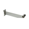 thumbnail image 1 of Econoco 12" Chrome Grid Accessory Bracket to Hold 1" or 1 1/16" Round Tubing Hangrail on Wire Grid - Pack of 24, 1 of 2