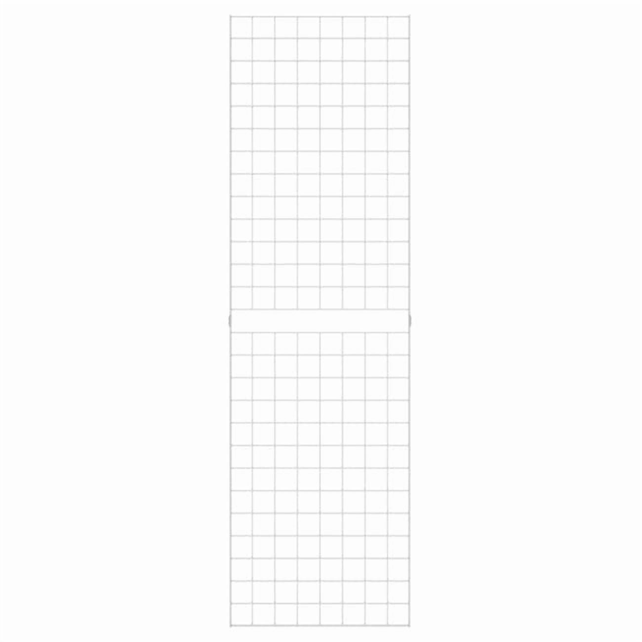 Econoco  2 x 7 ft. Portable Grid Panel for Clothing, White - Pack of 3