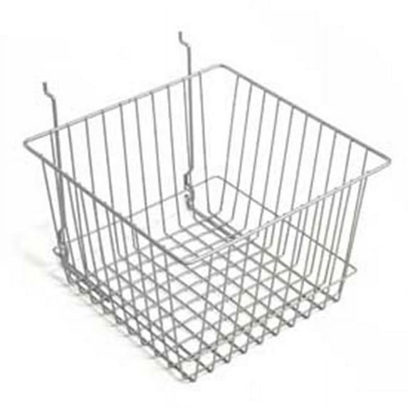 Econoco 331349 Wire Utility Basket, 12 x 12 x 8 in., Chrome