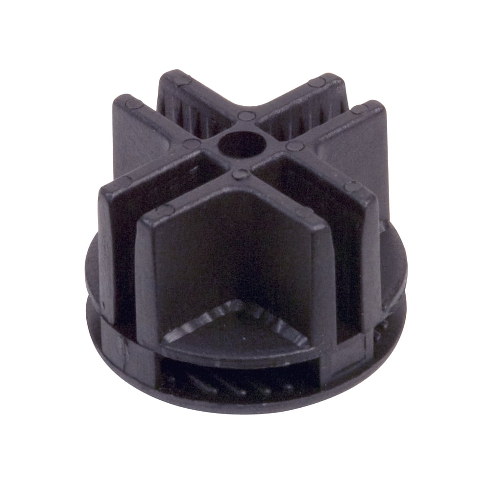 Econoco 4Way Plastic Grid Panel Connector, Black (Pack of 100