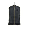 thumbnail image 1 of Econoco 40B/G - 24" x 40" Garment Bag - Black with Gold Trim - Made of 3 gauge Vinyl Taffeta with Oval Window and Center Zipper - Pack of 100, 1 of 1