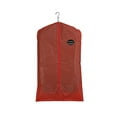 thumbnail image 1 of Econoco 40R/B - 24" x 40" Garment Bag - Red with Red Trim - Made of 3 gauge Vinyl Taffeta with Oval Window and Center Zipper - Pack of 100, 1 of 1