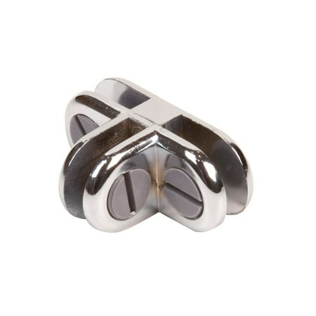 Econoco - CON/3 - Chrome 3-Way Connector for Glass Cubbies - Sold in Pack of 200