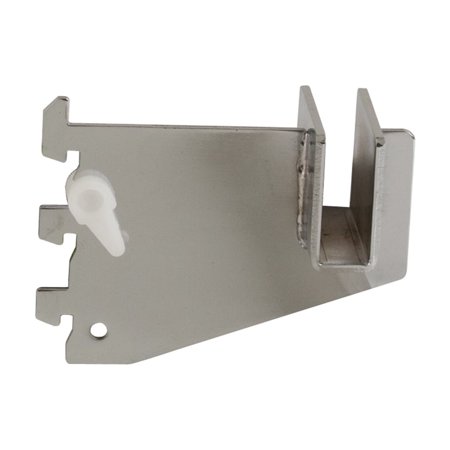 Econoco - CR3 - 3" 16 Gauge Chrome Blade Bracket to Hold Rectangular Tubing For President Line Slotted Standards - Sold in Pack of 25
