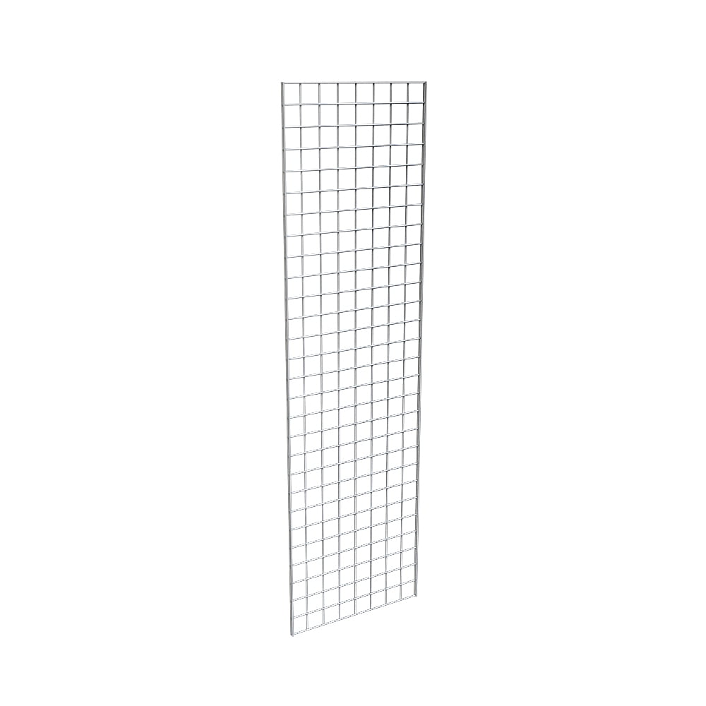 Econoco Chrome Grid Panel for Retail Display or Home Storage, 2 x 7 - 3 Grid Panels Per Carton