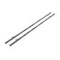 thumbnail image 1 of Econoco Clamp-On Hangrail For Double Bar Garment Racks K40 And K41, Chrome, Lot of 2, 1 of 2