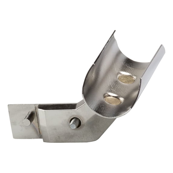 Econoco - DC1 - 16 Gauge Chrome Snap-On Center Spring Clamp Socket to Hold 1" or 1 1/16" Round Hangrail - Sold in Pack of 100