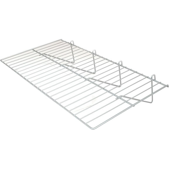 Econoco Deluxe 12" D x 23-1/2"W Straight Shelf for Grid Panel -Box of 6- (Chrome)