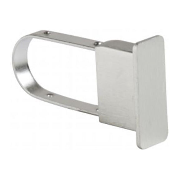 Econoco - EC5-SC - Extended Satin Chrome Endcap for 1/2" x 1-1/2" Rectangular Hangrail - Sold in Pack of 100