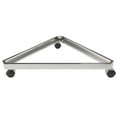 thumbnail image 1 of Econoco Grid Base Stand ? Grid Panel Accessory, Triangle Base For Grid, 3-Way Base, Rolling Triangle Display Stand For Grid, Chrome Finish, 1 of 5