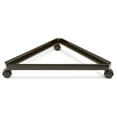 thumbnail image 1 of Econoco Grid Base Stand – Grid Panel Accessory, Triangle Base For Grid, 3-Way Base, Rolling Triangle Display Stand For Grid, Semi-Gloss Finish, Black, 1 of 2