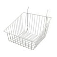 thumbnail image 1 of Econoco BSK14-W 12 x 12 x 8 in. Sloped Front Basket  White - Semigloss  Pack of 6, 1 of 4
