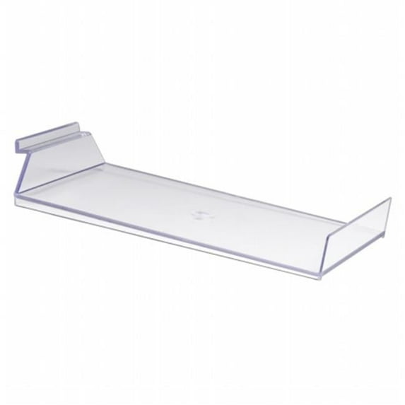Econoco JMCP - ST Injection Molded Styrene Slanted Cap Shelf With Front Lip Pack of 24