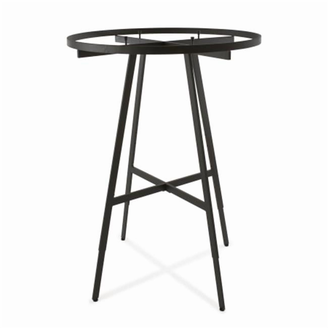 Econoco Matte Black Round Clothing Rack, Rectangular Tubing Hangrail ...
