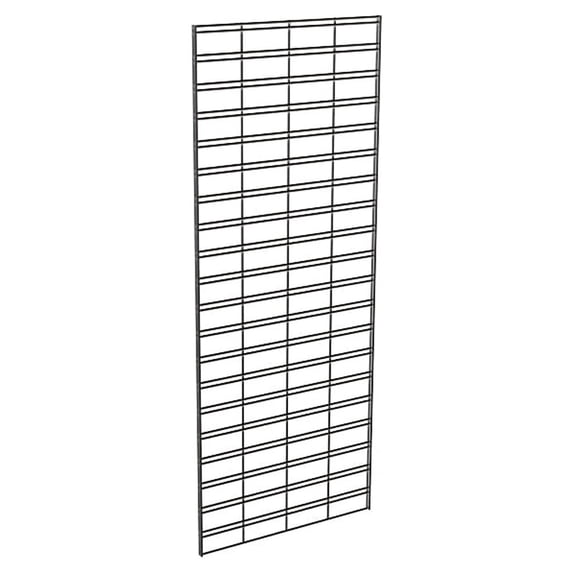 Econoco Metal Slat Grid for Any Retail Display, 2’ Width x 5’ Height, 3 Grids Per Carton (Black)