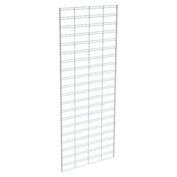 Econoco Metal Slat Grid for Any Retail Display or Home Storage, 2’ Width x 5’ Height, 3 Grids Per Carton (WHITE)