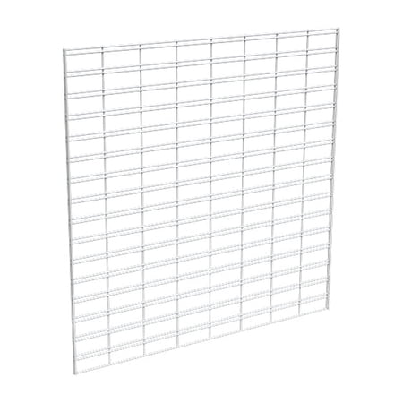 Econoco Metal Slat Grid for Any Retail Display or Home Storage, 4’ Width x 4’ Height, 3 Grids Per Carton (WHITE)