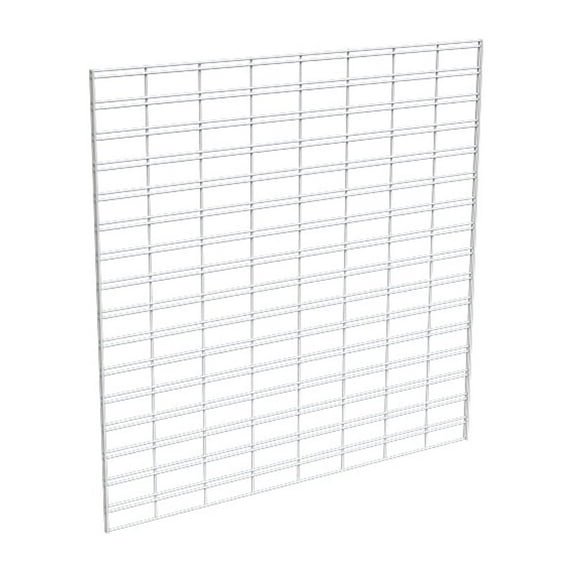 Econoco Metal Slat Grid for Any Retail Display or Home Storage, 4’ Width x 4’ Height, 3 Grids Per Carton (WHITE)