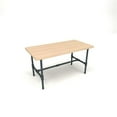 thumbnail image 1 of Econoco PSNTSGOAKSET Pipeline Small Nesting Table for Grey Frame Plus Raw Oak Table Top, 1 of 1