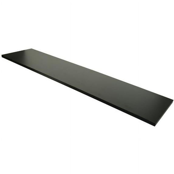Econoco PW-1248BK 12 x 48 in. Melamine Shelf, Black