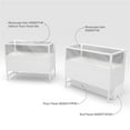 thumbnail image 1 of Econoco DDKIT1PPW Privacy Panels for Deluxe Glass Showcase Display Cabinet with Storage Drawers, 1 of 1