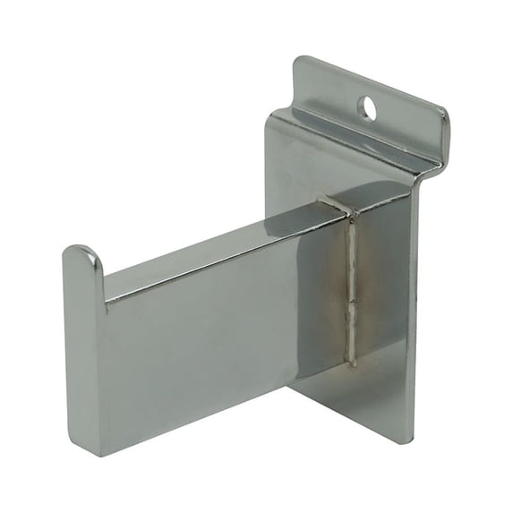 Econoco - RW/3 - 3" Rectangular Chrome Tubing Faceout for Slatwall - Sold in Pack of 24