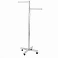 thumbnail image 1 of Econoco K21X 2-Way Heavy Duty Straight Arms with X Style Base - Rectangular Tubing - Chrome, 1 of 2
