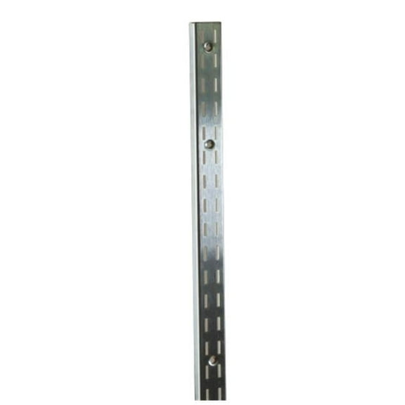 Econoco - SS22/96-C - 96" Chrome Heavy Weight Surface Mount Double Slotted Standard for President Line Brackets - Sold in Pack of 10