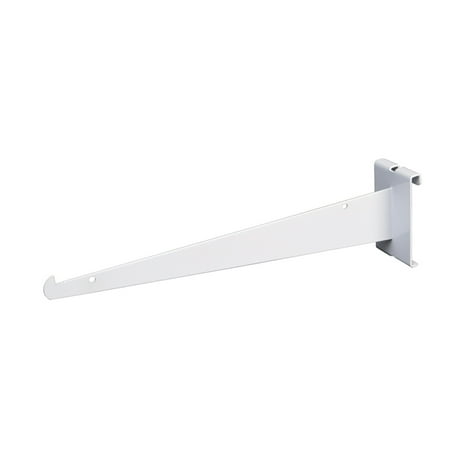 Econoco Shelf Support Bracket for grid panels, 12", White - Pack of 48