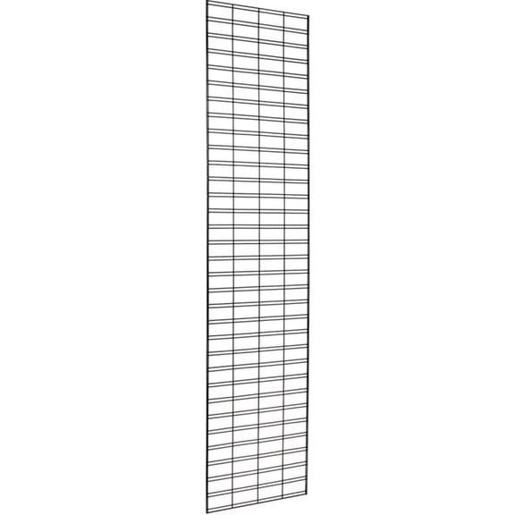 Econoco Slat Grid Panels, 2 x 8 Feet Metal Display Panels, Heavy Duty Retail Merchandising Fixtures, Pack of 3, Black