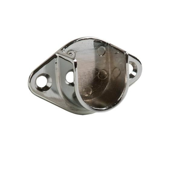 Econoco - UF8 - Chrome U-Flange for 1" or 1 1/16" Diameter Round Tubing - Sold in Pack of 200