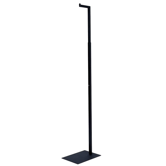 Econoco Adjustable Notched Costumer, Matte, Black (Pack of 2)