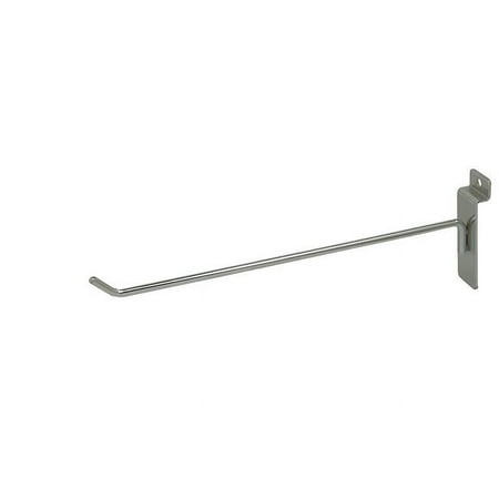 Econoco - XTW/H10 - 10" Chrome Slatwall Hook With 3/16" Wire - Sold in Pack of 96