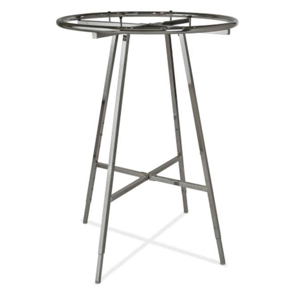 Econoco's 36 inch diameter Chrome Round Hangrail Rack for Garment Display and Storage