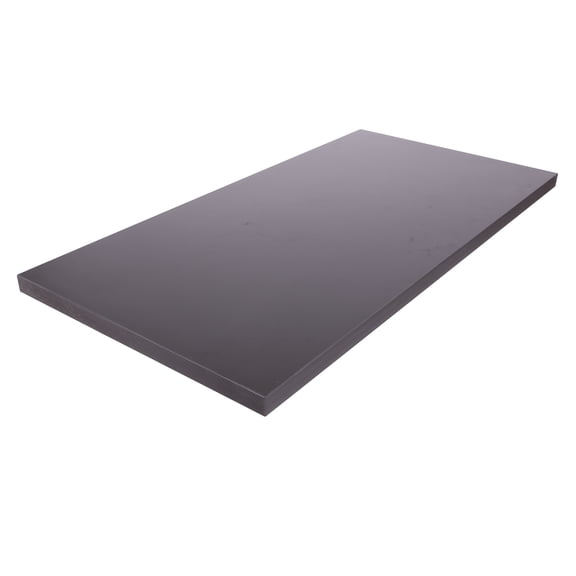 Econoco's 48" L x 24" W Pipeline Small Black Table Top, Sold Individually