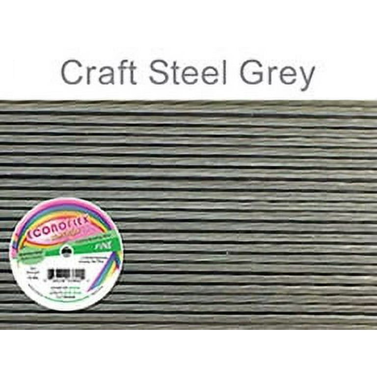 Soft Flex, Econoflex 7 Strand Fine Beading Wire .014 inch Thick, 30 Feet, Steel Gray