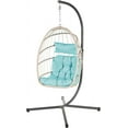 thumbnail image 1 of Econohome Hanging Egg Chair with Stand - Indoor/Outdoor Swing Hammock Chair with Plush, Washable Cushions, 350LBS Capacity, Ideal for Relaxation in Bedrooms, Balconies, Gardens, and Patios, 1 of 6