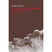 Econom a de lo que no se pierde Paperback
