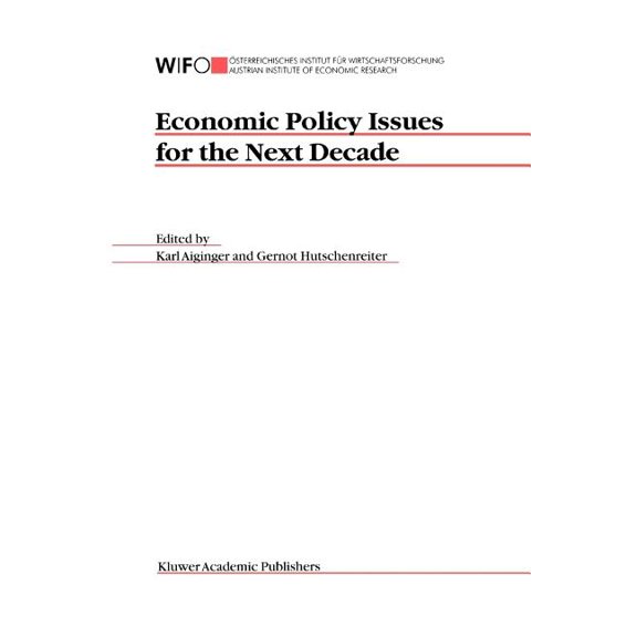 Economic Policy Issues for the Next Decade, (Paperback)