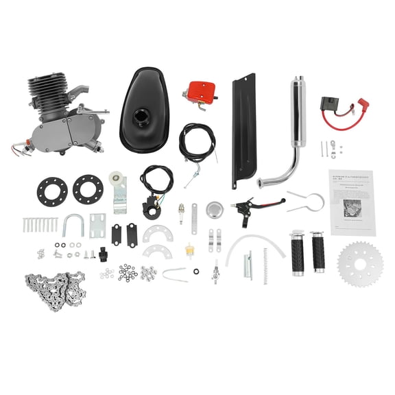 Economical 2 Stroke Bike Gasoline Engine, Break-In 16:1 Oil Mix Ratio Professional Install Required