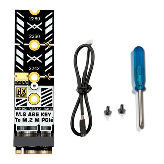 Economical Upgraded Adapter from A+E Key to M Key for Old Computers to Access Latest WiFi Technology