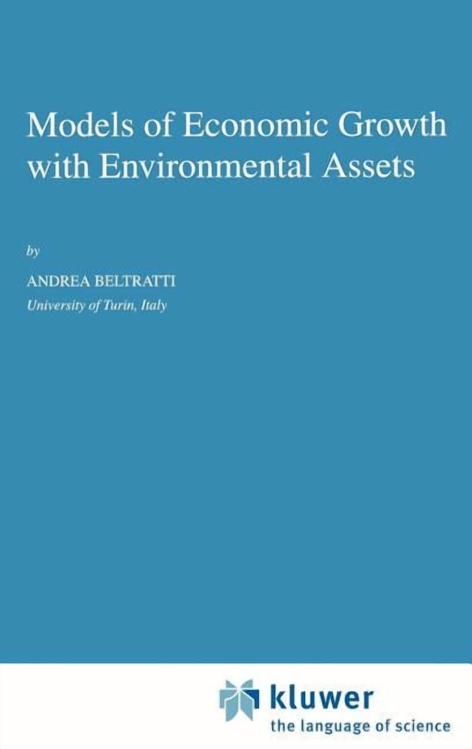Economics, Energy and Environment Models of Economic Growth with ...