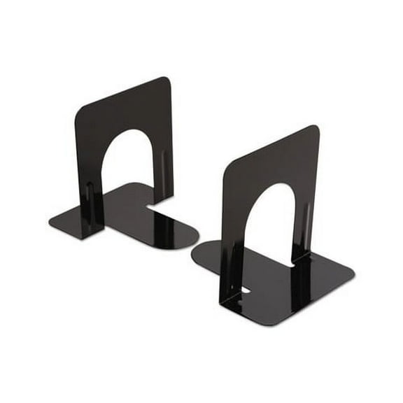 Economy Bookends Standard, 4 3/4 x 5 1/4 x 5, Heavy Gauge Steel, Black