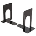 thumbnail image 1 of Economy Bookends, Standard, 5 7/8 X 8 1/4 X 9, Heavy Gauge Steel, Black | Bundle of 5 Pairs, 1 of 2