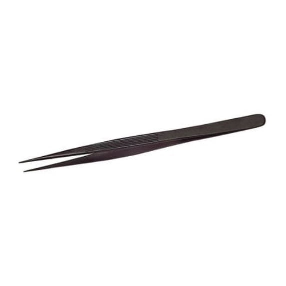 Economy Diamond Tweezers, Black Matte, Fine Point TWZ-703.70
