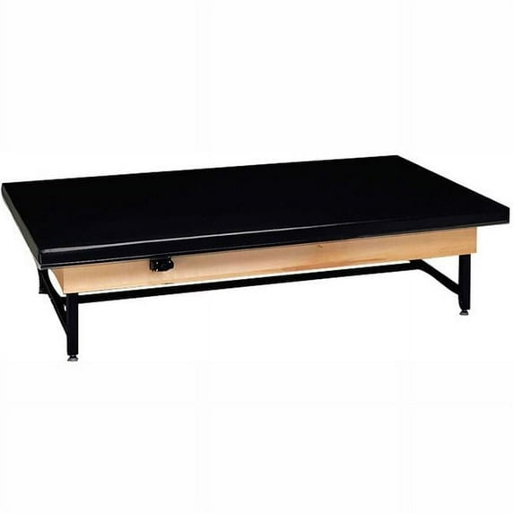 Economy Electric Hi-Low Upholstered Mat Platform Table - 84 x 60 x 19-27 in.