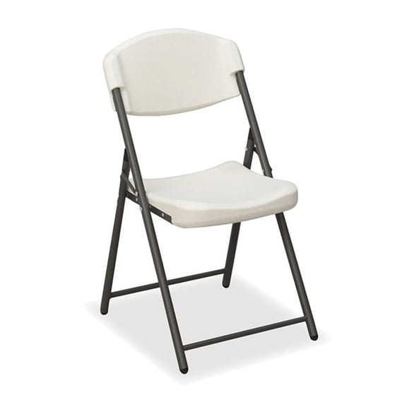 Economy Folding Chair - Platinum - Pack of 4 - Ergonomic Design