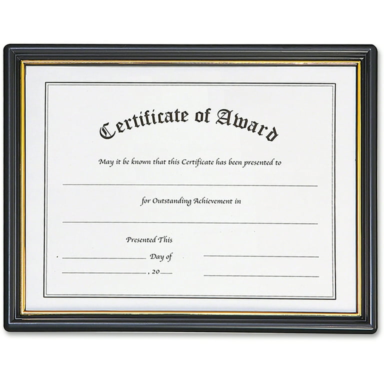 Economy Framed Achievement/Appreciation Awards, 11 x 8.5, Horiztontal Orientation, White with Black Border Economy Framed Achievement/Appreciation Awards, 11 x 8.5, Horiztontal Orientation, White with Black Border