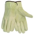thumbnail image 1 of Economy Leather Drivers Gloves, Gunn Cut, Keystone Thumb, Medium, Beige, Pair | Bundle of 10, 1 of 1