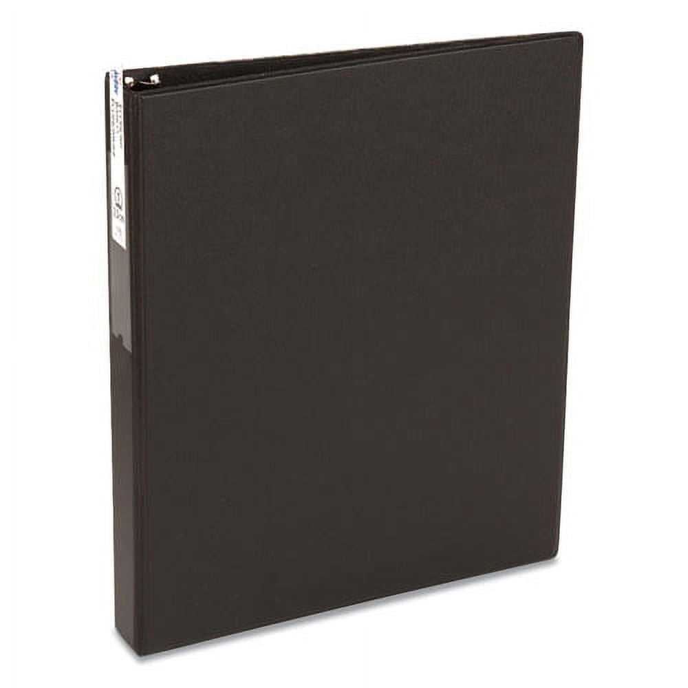 "Economy Non-View Binder With Round Rings, 3 Rings, 1"" Capacity, 11 X 8.5, Black, (4301) | Bundle of 10 Each"
